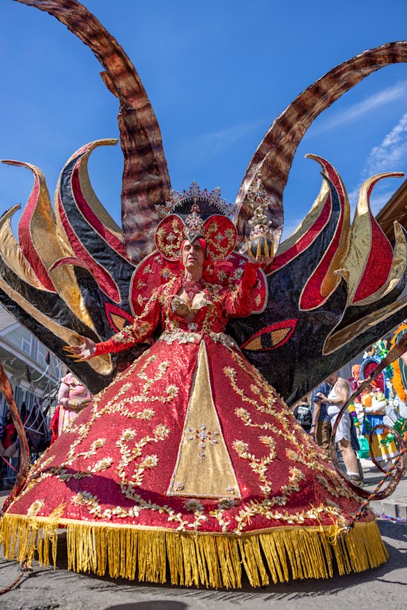 The Bourbon Street Awards costume contest was a popular Mardi Gras event in New Orleans on Tuesday.