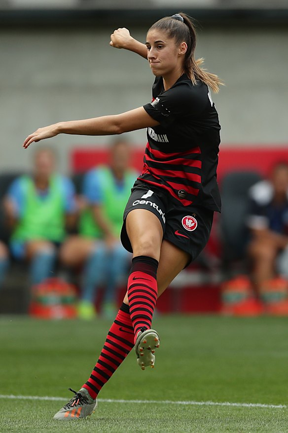 Wandering: Amy Harrison leaves Western Sydney to sing for PSV. 