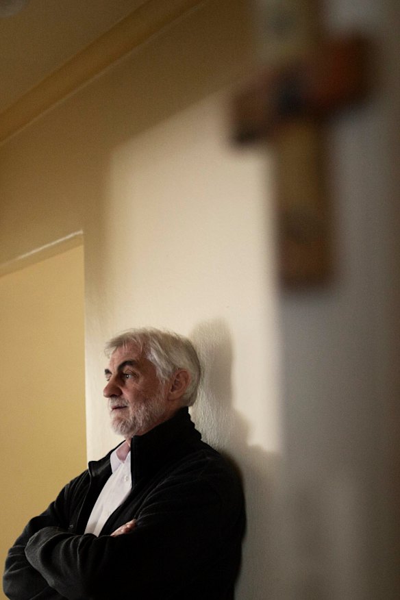 'Who belongs to me?': Harry Prout in his home in West Heidelberg. 