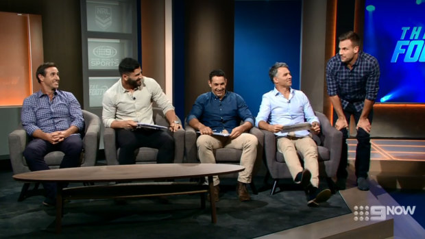 Beau Ryan was left without a seat on the new, scaled-back Footy Show.