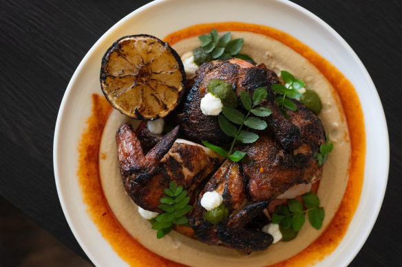 Yellow Billy restaurant cooks much of the menu over custom fire pits.