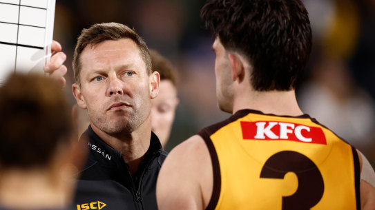 Hawthorn’s coach Sam Mitchell has made a quick impact.