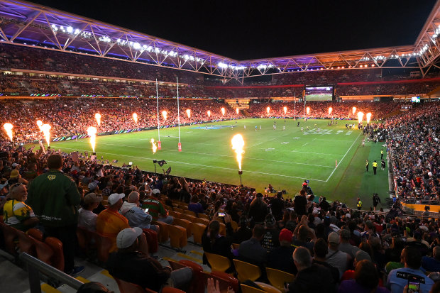 A packed Suncorp Stadium at last month’s Magic Round.