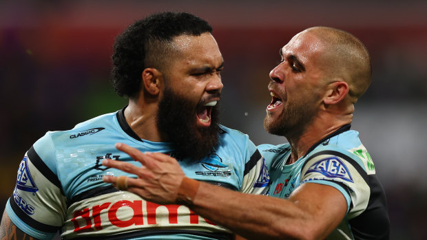 Sharks send warning to title rivals with rousing win in Melbourne