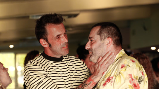 Vinciane Delgorge  at a thank you dinner for Byron Bay community for all their help.