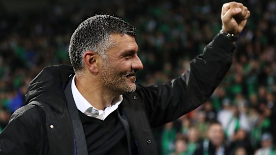 John Aloisi savours that championship winning feeling.