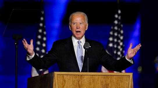 President-elect Joe Biden makes his victory speech.