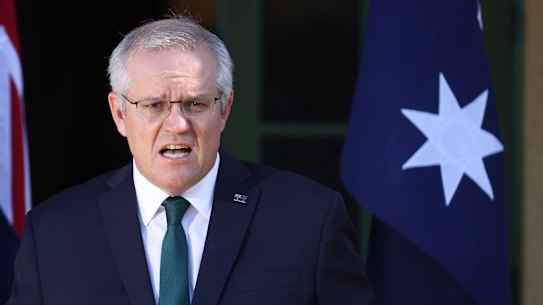 Scott Morrison has acknowledged the vaccine rollout is months behind where it should be.