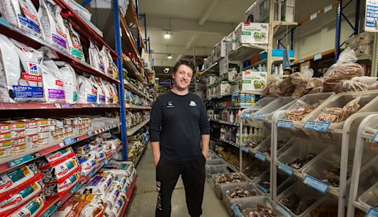 Damien Kirby, Manager of Upmarket Pets pet store in the Melbourne CBD, says sales were up over the weekend.
