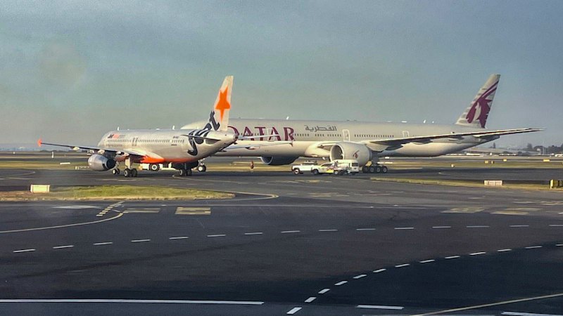 Jetstar and Qatar Airways Aircraft Come Close to Colliding on Runway