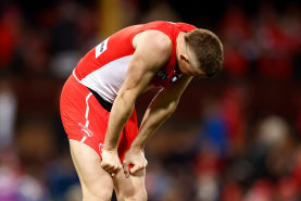 Chad Warner after the loss in round 20 against the Bulldogs