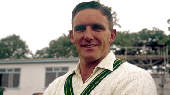 Australian great Alan Davidson during his career.