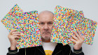 “A lot of people think I’m burning millions of dollars of art but I’m not,” said, Damien Hirst, pictured with The Currency.