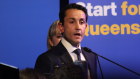 David Crisafulli gives his victory speech.