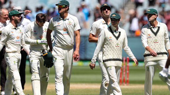 The Australians have been fined for a slow over rate.