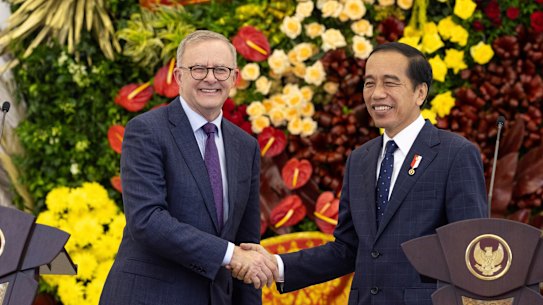 Prime Minister Anthony Albanese and Indonesian President Joko Widodo will meet in Sydney on Tuesday. 