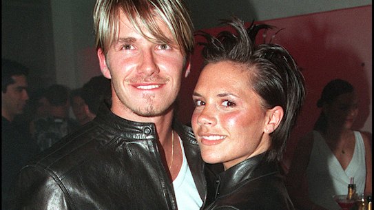 David and Victoria Beckham in 1999.