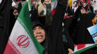 Iranian worshippers chant slogans during an anti-Israeli gathering after Friday prayers in Tehran, Iran. 