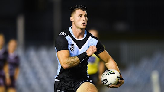 Bronson Xerri starred for Cronulla in their trial win over Manly.