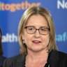 Premier Jacinta Allan (right) and Health Minister Mary-Anne Thomas  on Wednesday.