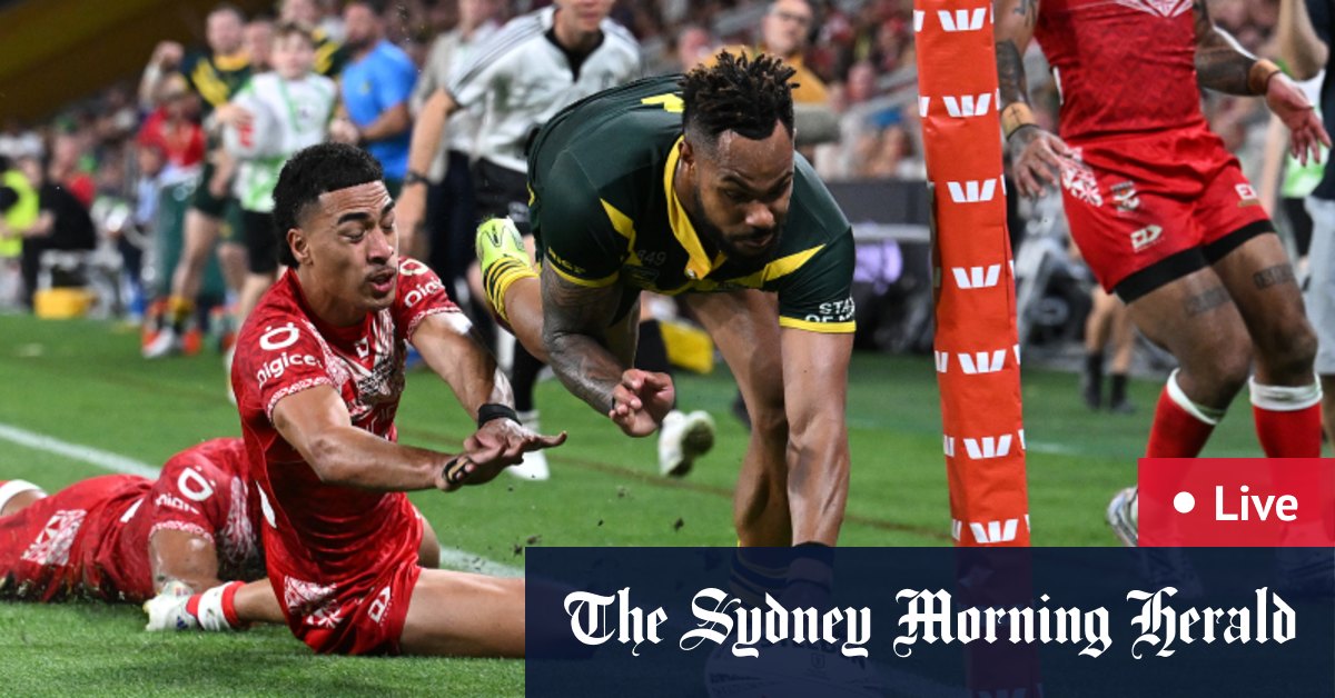 Pacific Championships 2024 LIVE updates Australia v Tonga scores