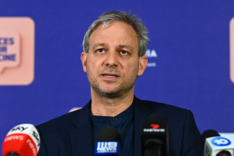 Victorian Chief Health Officer Professor Brett Sutton on Monday.