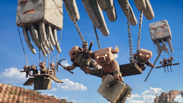 Demonic pigs in A Minecraft Movie spend their time plotting to stamp out creativity.