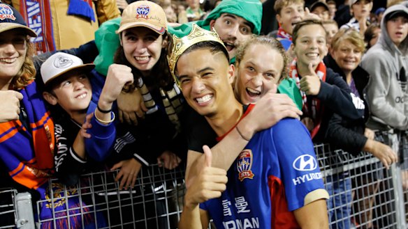 Joe Champness has been a popular figure with Newcastle Jets fans, but there is a chance they may never see him again.