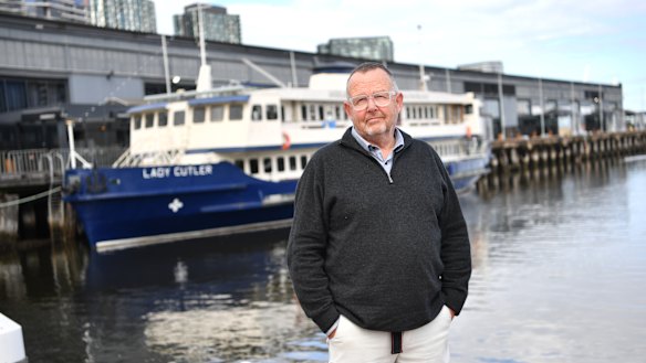 Jeff Gordon has been told he cannot access his boat that is moored to the Docklands pier.