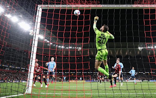 Tomas Mejias made a spectacular save.