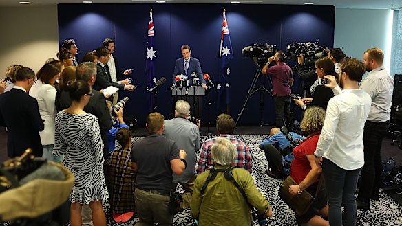 Attorney-General Christian Porter’s press conference in Perth this afternoon.