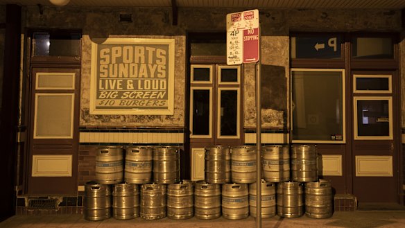 No stopping: The famous Unity Hall Hotel in Balmain has been shut since the federal government closed all non-essential businesses during the COVID-19 pandemic. 