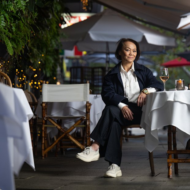 Nahji Chu in the street dubbed
“Rue de Chu”. “I’m … tired of
being in the background and
all my people being quiet,” she
says, “and that’s why I’m loud,
sometimes rude and obnoxious.”
