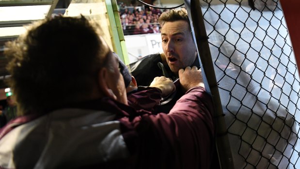 The NRL warned Manly after an altercation between a fan and Melbourne's Will Chambers at Lottoland last weekend.