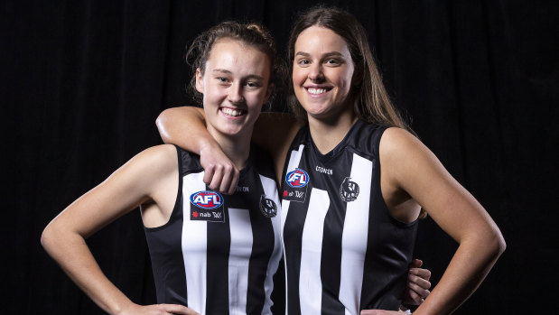 Magpie nest: Jordyn Allen (left) and Katie Lynch.