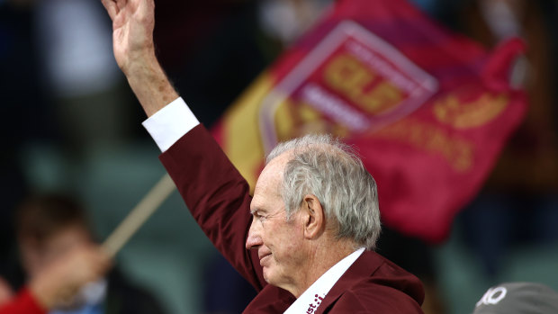 Queensland coach Wayne Bennett spoke about belief and the big picture during his half-time talk.