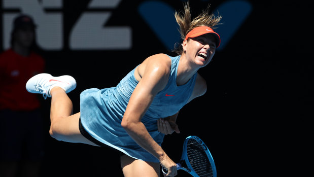 Maria Sharapova wears one of Nike's new designs at the Australian Open.