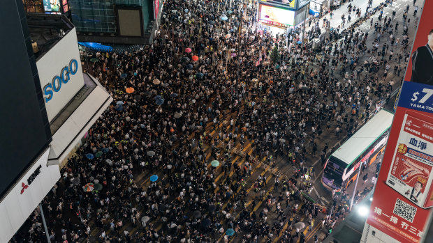 Protesters flooded the streets on Friday after the announcement of the emergency laws.