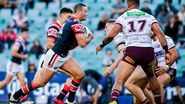 Contender: Blues skipper Boyd Cordner is also a chance.