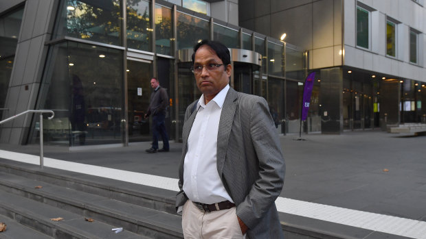 Doctor Azit Das outside the County Court on Wednesday.