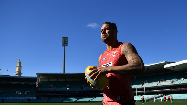 Lance Franklin will play his 300th game on Saturday.