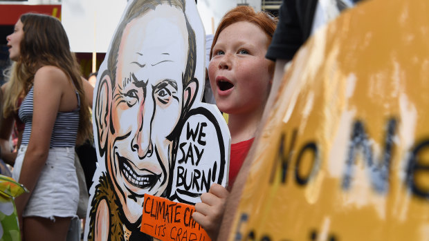 Mira Browne, 10, has been to three climate strikes. She fears without adequate climate action, "we will have a horrible planet". 