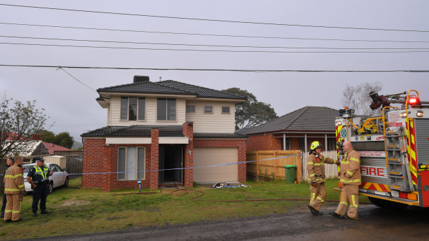 MFB trucks were called to a suspicious fire in a Macleod house.