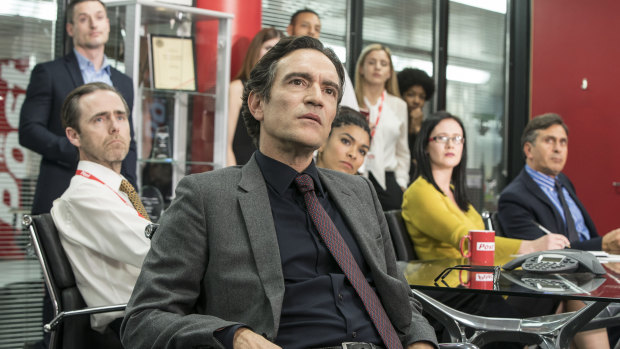 Ben Chaplin plays the oily tabloid editor of The Post in Press.  