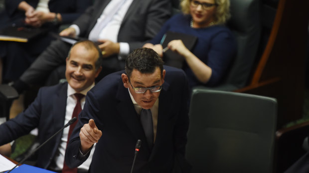 Premier Daniel Andrews has been dining out on the Coalition's election drubbing.