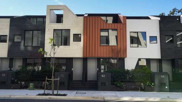 The Honeycomb terraces in Erskineville.