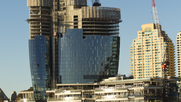 Crown casino under construction, Barangaroo. 