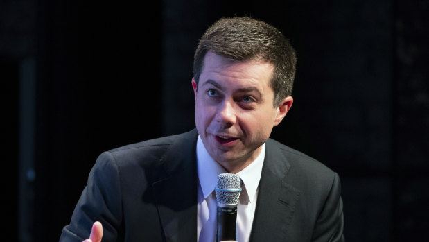 Dropping out: Democratic presidential candidate Pete Buttigieg.