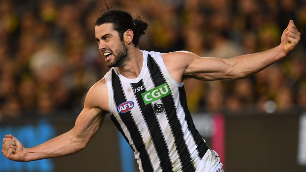 Brodie Grundy says the Pies are already looking ahead to their game next week at Giants Stadium.