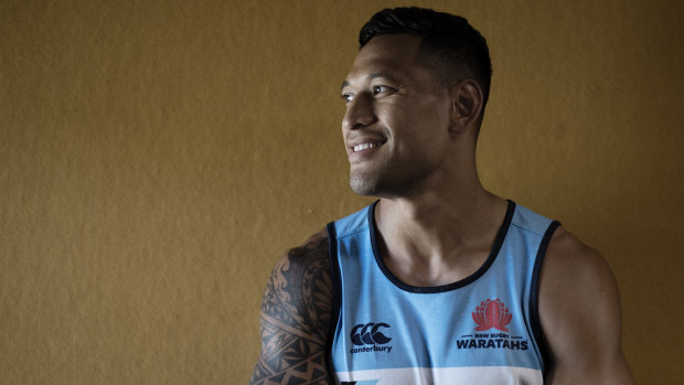 Holy war: Israel Folau has been under fire over a homophobic comment on social media.
